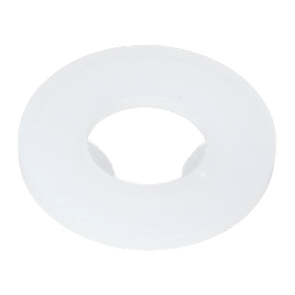 A white plastic ring with a large circular hole in the center, known as the AGCO Washer - Acw0651410 by AGCO—no current product description information available.