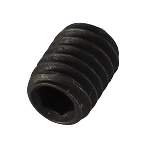 Product Description: The AGCO Hex Socket Head Setscrew - 3005606X1 is a black, threaded set screw with a hex socket head designed for secure fastening.