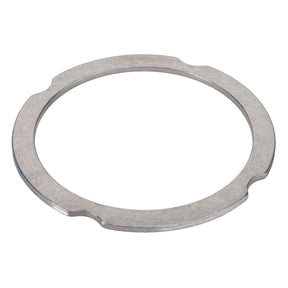AGCO | Compensating Ring - F007200210230: A circular metal ring featuring notches spaced at intervals around its inner edge. No current product description available.
