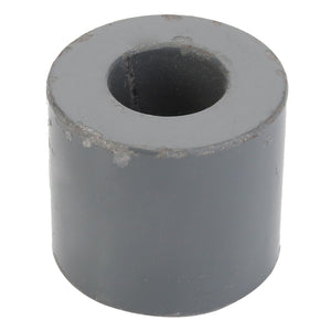 A cylindrical gray rubber or plastic spacer with a central hole, identified as the AGCO SPACER - D28786827 by the brand AGCO, currently lacking any further product description information.