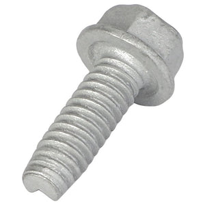 Close-up image of the AGCO SELF-TAPPING SCREW - AG561905, a silver hex head screw with a partially threaded shaft and a slotted drive on the head.