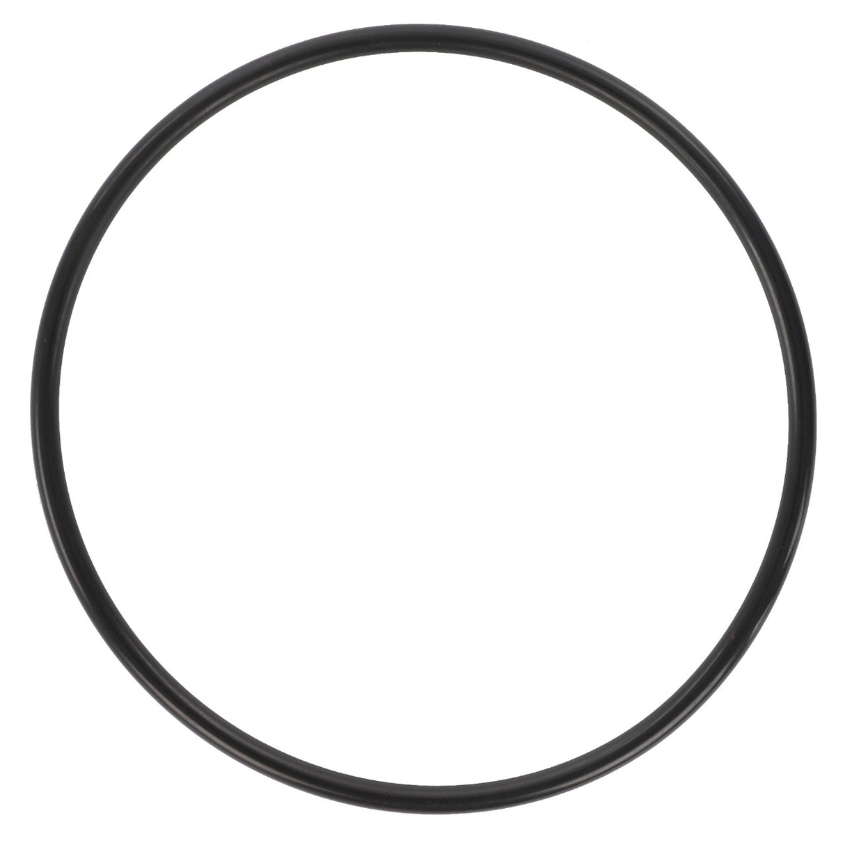 A sleek AGCO O RING - D45476400, black and circular, set against a pristine white background.