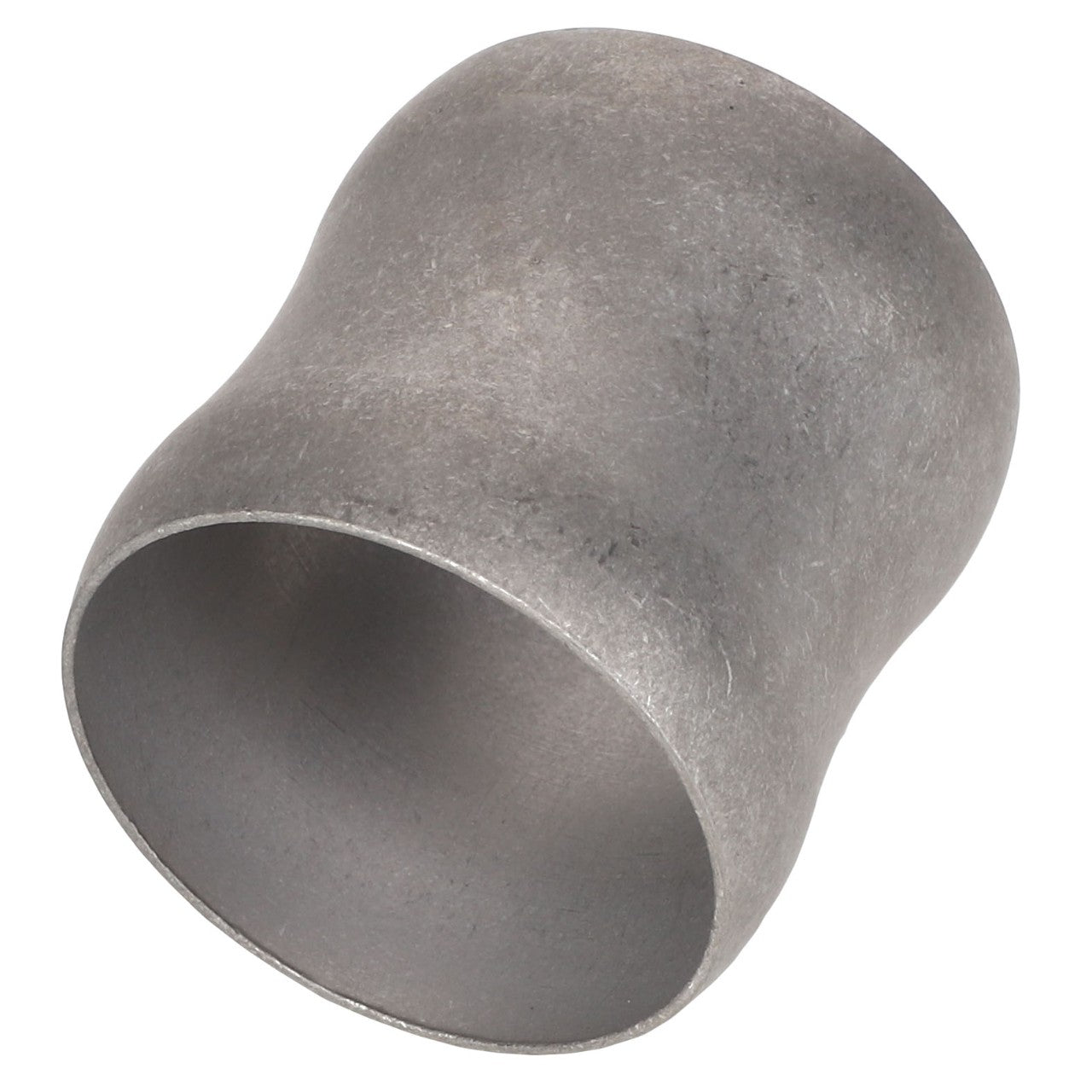 The AGCO Connecting Piece - Acp0358700 is a durable metal pipe reducer with a visibly wider and narrower end, ideal for seamlessly connecting pipes of varying diameters.