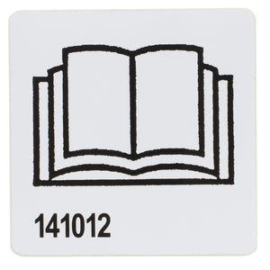 An icon of an open book with two additional books behind it, and the number "141012" at the bottom—no keywords could be extracted from this concise product description for the AGCO Decal - Fel141012 by AGCO.