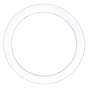A circular white ring with a smooth surface, akin to the precision seen in AGCO fitment, against a plain white background.