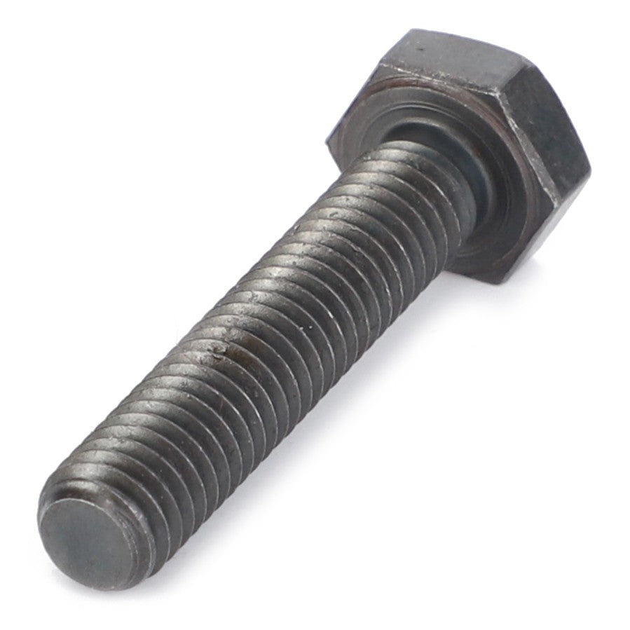 A close-up image of the AGCO Hex Cap Screw - Va020754, featuring a threaded shaft and hexagonal head. The screw is metallic with a dark finish, and currently, no product description is available for this item.