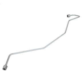The AGCO Brake Pipe - Acw1739550 is a metal fuel line that features two connectors at each end and includes multiple bends along its length. No current product description provided.