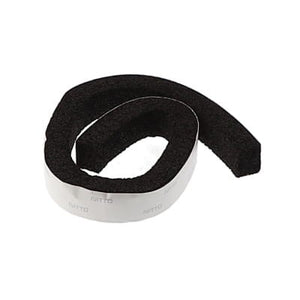 A roll of AGCO | Foam - Acx2440490 black foam tape with adhesive backing, partially unrolled, displayed on a pristine white background. No relevant SEO keywords can be identified based on the provided product description.