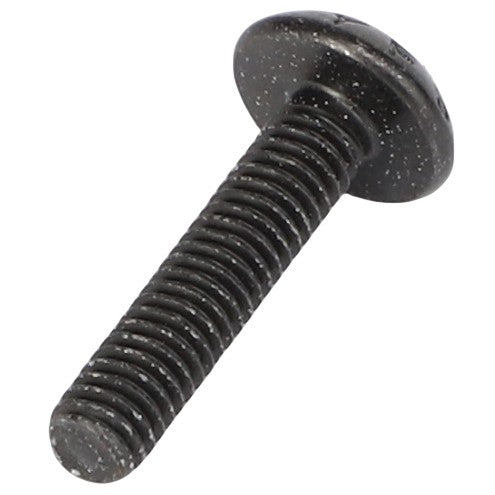 Close-up of a black, round head AGCO TORX HEAD BOLT - CH9X-1046 against a white background.