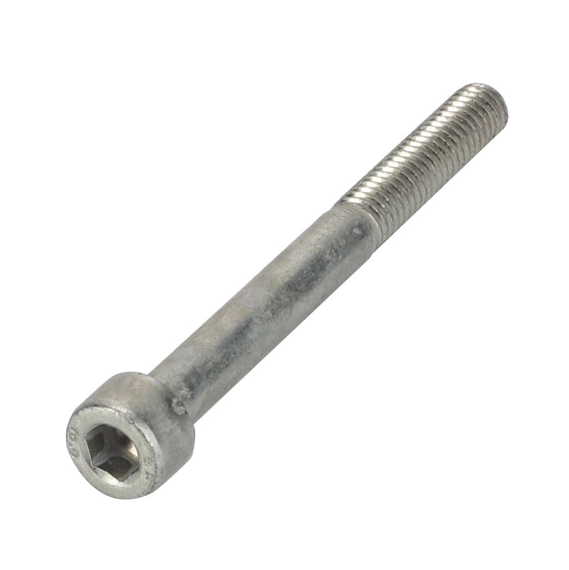 A silver AGCO Hex Socket Head Capscrew with a partially threaded shaft, model number 3008596X1, placed on a white background. No current product description available.