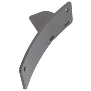 Introducing the AGCO | Sensor Bracket - Acx2921330 by AGCO: A robust metal mounting bracket with a rectangular base, angled sides, and two precision-engineered screw holes for secure attachment.