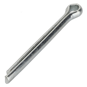 A close-up image of the AGCO Split Pin - La10795401 against a white background. The silver metal pin is partially split at one end and looped at the other end.