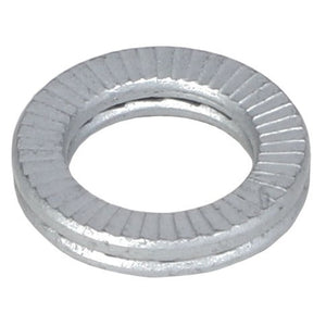 The AGCO Lock Washer - Acw0988390 is a circular metal lock washer with a ridged surface. No additional product description information is available.