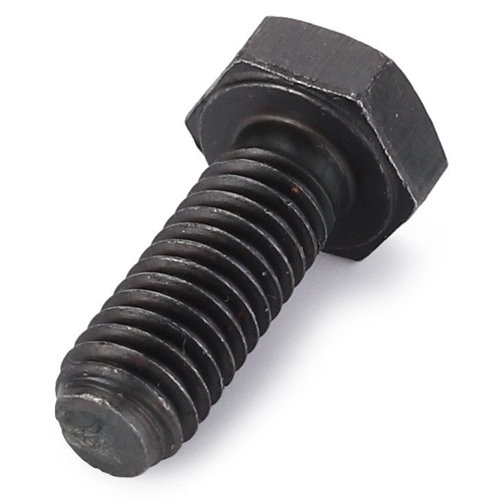 A sleek black AGCO Hex Cap Screw - Va020746 rests prominently on a pristine white background.