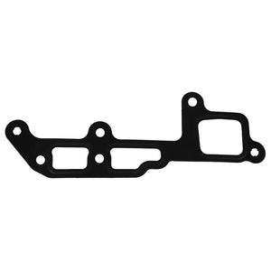 AGCO | Thermostat Seal - F530200050430 by AGCO is a black automotive gasket featuring multiple holes and protrusions designed for sealing purposes. No current product description available.