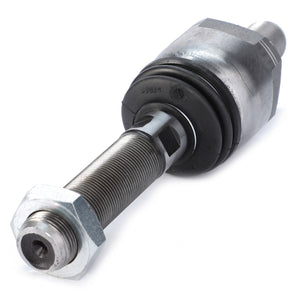 The AGCO Ball Joint - 7502445012, from the renowned brand AGCO, is a metal rod with threaded ends and a central hexagonal nut. It features a cylindrical and rounded component on one end and is crafted from multilayer materials for enhanced durability.