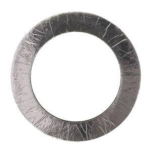 A round, metallic object with a textured surface, resembling a metal ring or gasket, displayed against a white background. No current product description information available. Product Name: AGCO | Foam - Acw1088070 by AGCO.