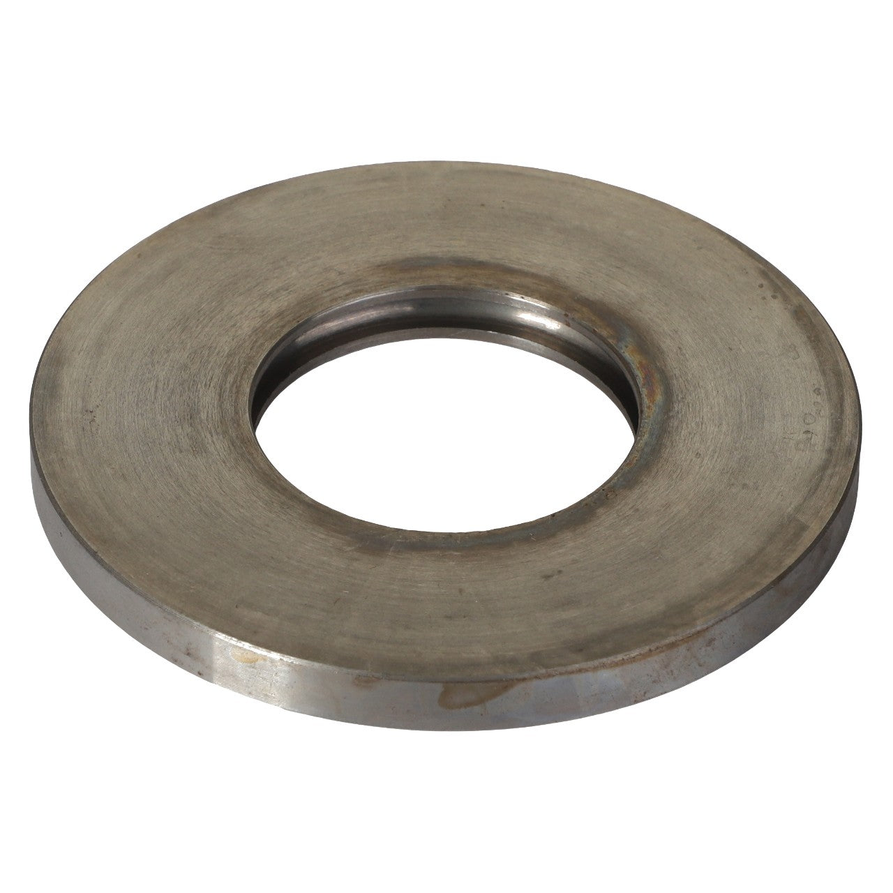 The AGCO | COVER - E65283 is a metallic washer featuring a large central hole, designed for use in machinery or equipment assembly. There is no additional product description information available at this time.