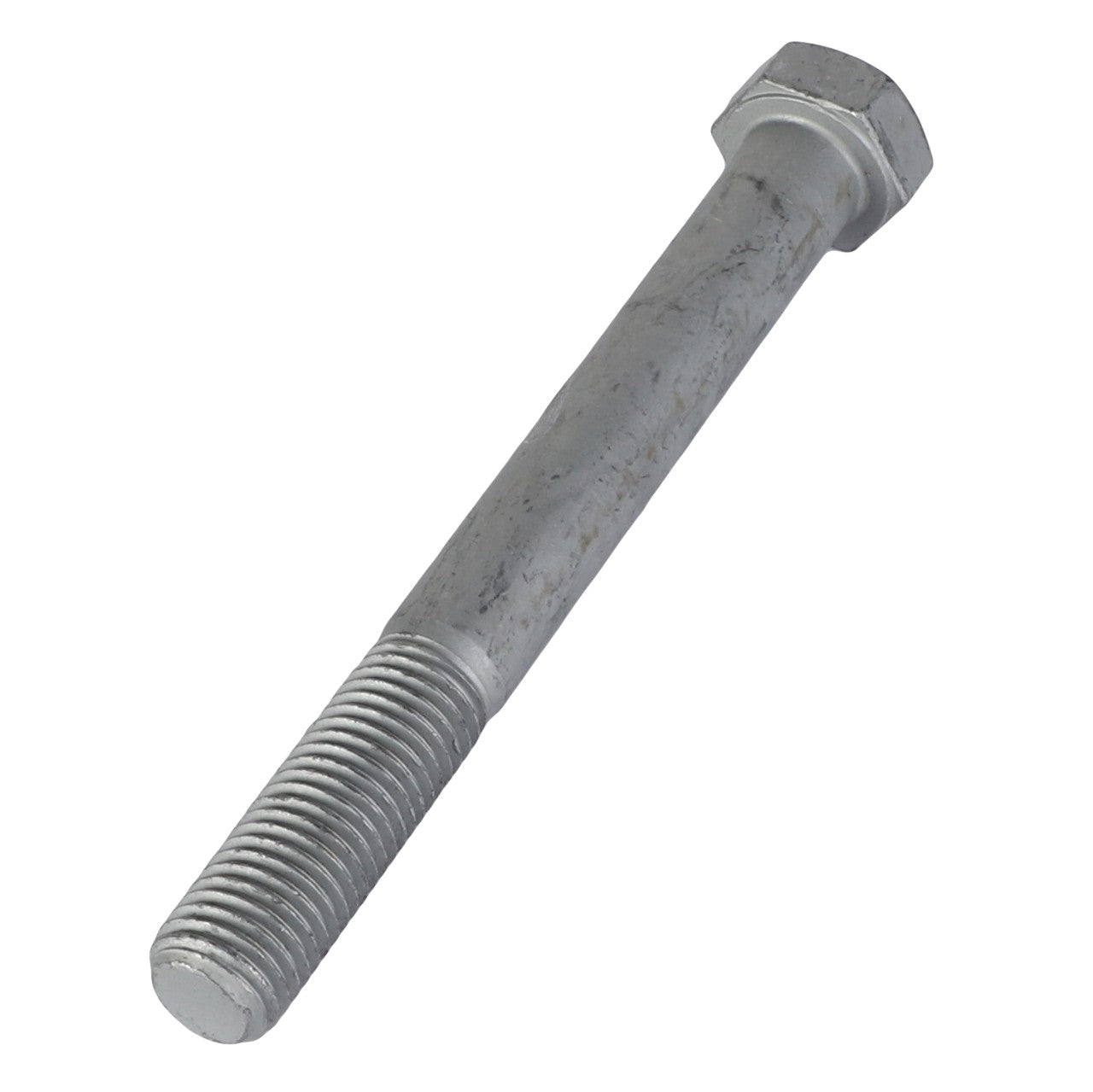 Close-up view of the AGCO Hexagonal Bolt - Acw0773680, featuring a partially threaded shank. No current product description information is available.