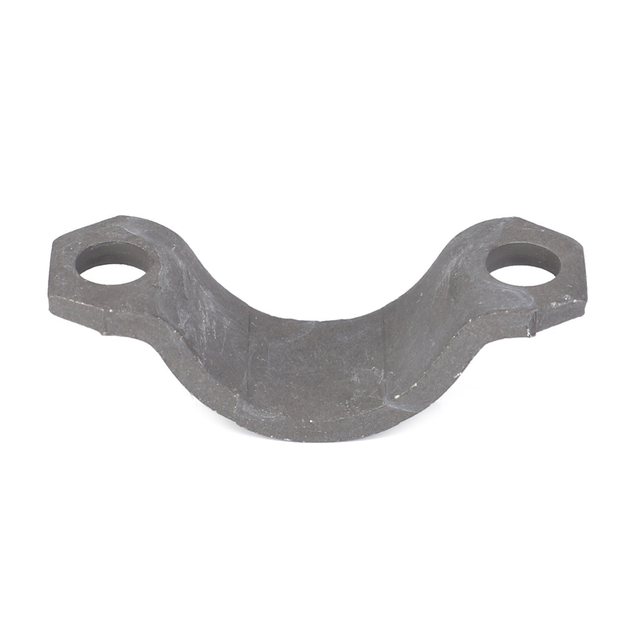 The AGCO Bridle - 3783586M1 is a metallic, U-shaped bracket with bolt holes on each end, ideal for structural support or attachment in Massey Ferguson Models.