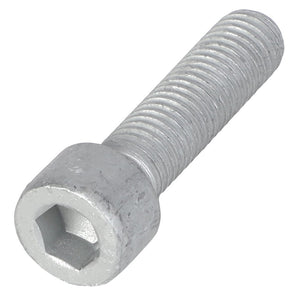 A close-up image of the AGCO Socket Head Setscrew - Acw1047280 in silver, featuring a fully threaded shank. No current product description information is available.