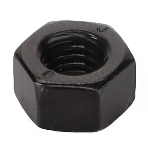 A close-up image of the AGCO | Hex Nut - Acw3483000, a black hexagonal nut with internal threading, commonly used in fastening applications. No current product description available.