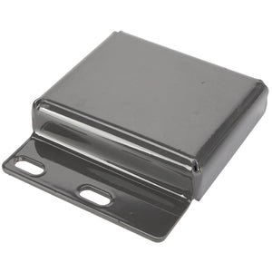 The AGCO Bracket - Acw6314620 is a black metal rectangular bracket featuring two mounting holes on a flat base. Currently, no additional product description information is available.