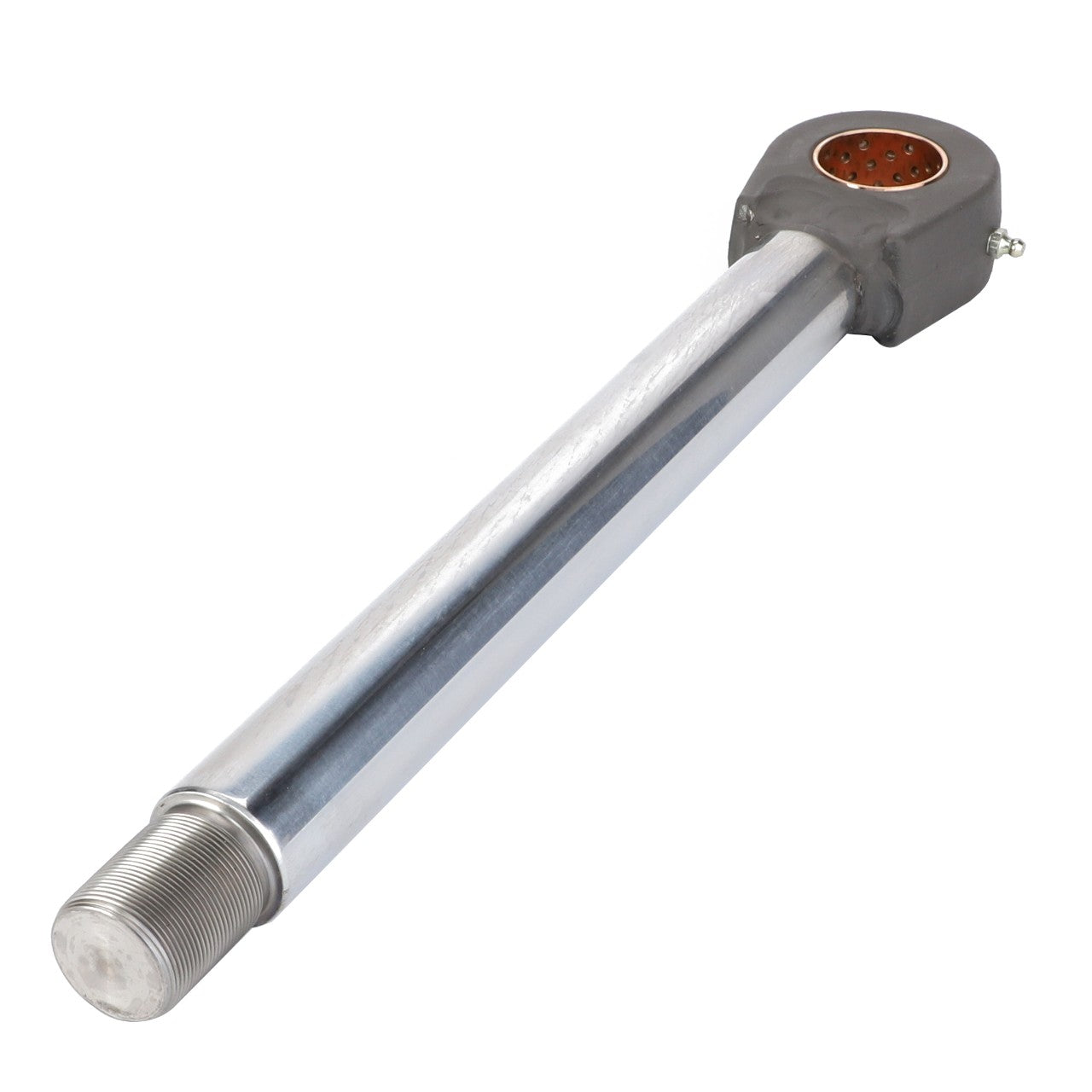 Introducing the AGCO | CYLINDER ROD - F931860030020: a long, metallic rod featuring a threaded end and an insulated, multi-pin connector on the opposite end. Unfortunately, additional product description information is currently unavailable.