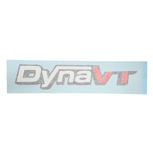 A decal from AGCO featuring the text "DynaVT" in a stylized font, with the letters "VT" in red on a light blue background. The specific product name is AGCO | Decal - Acw3346070.