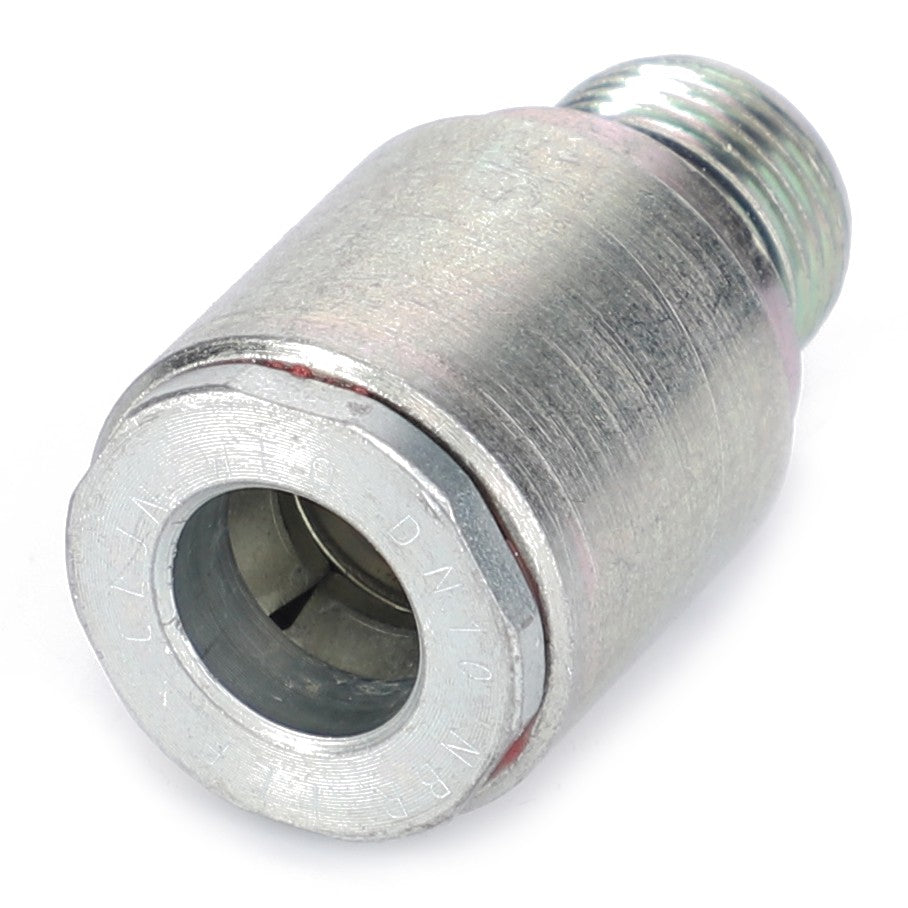 AGCO | COUPLER - AL9031324, a metal adapter with threaded ends, designed for connecting parts in plumbing or mechanical systems, ensuring the highest quality connections.