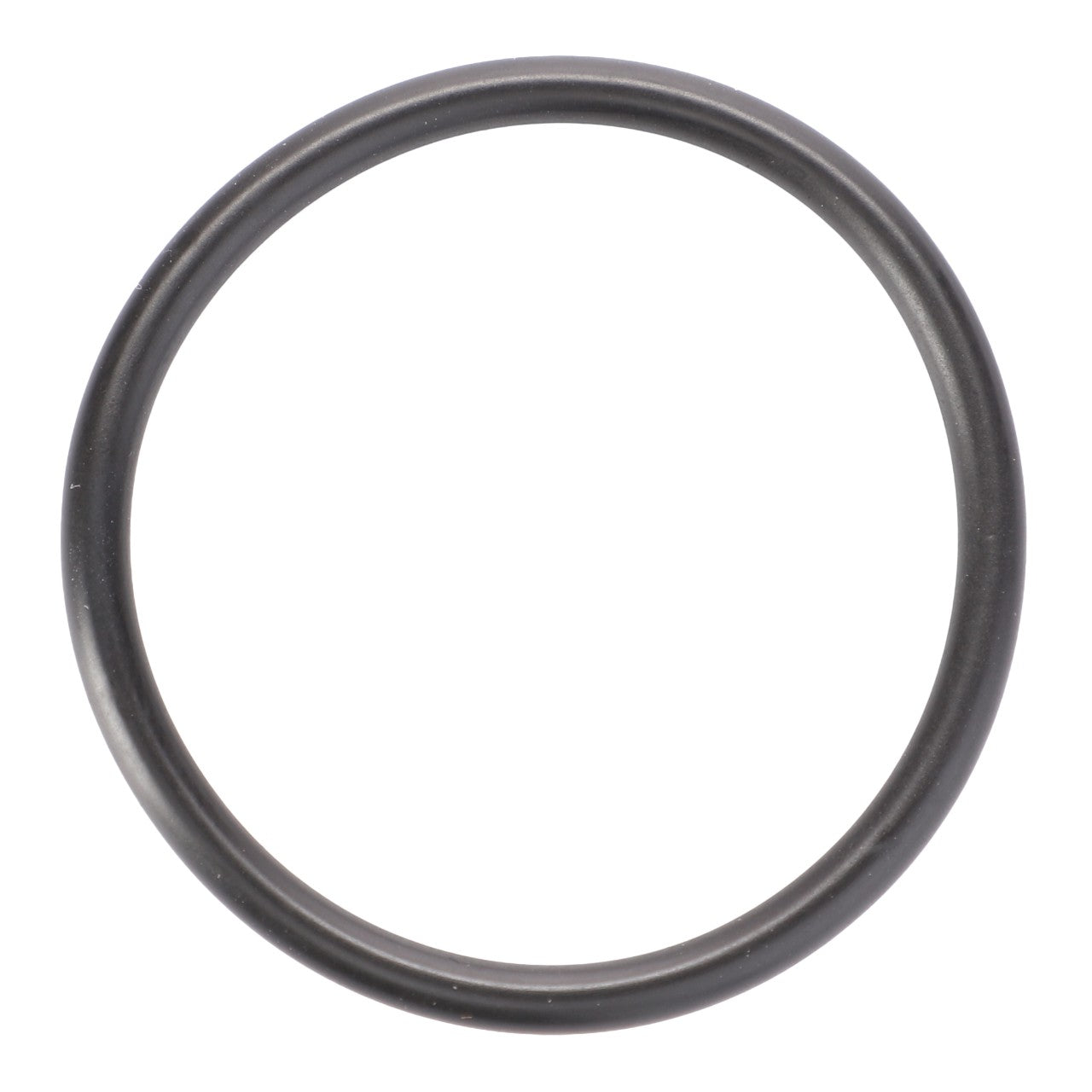 The AGCO Seal, Front Axle Pivot Bearing - F138314020470 is a black rubber O-ring crafted from high-quality materials. Displayed against a white background, the circular ring is unmarked and meets the high-performance demands expected of genuine seals.