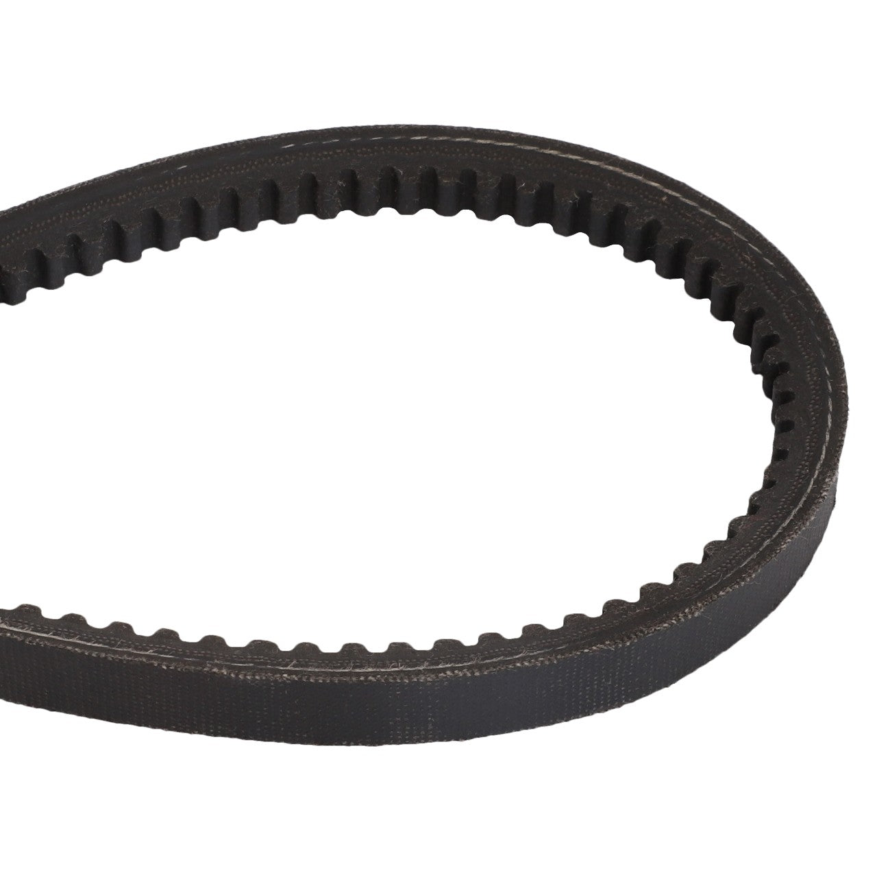 A black, toothed rubber timing belt is shown against a white background, identified as the AGCO FAN BELT - D41904300 by the brand AGCO, with no current product description available.