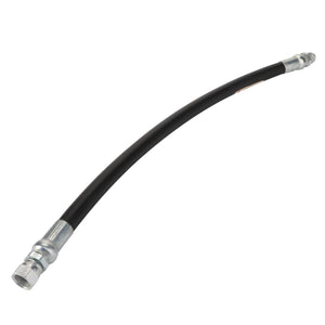 A flexible hydraulic hose by AGCO, model Acp0012510, featuring durable metal connectors at both ends.