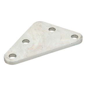 The AGCO | Bridle - Acw0643210, a flat, triangular metal plate with three evenly spaced holes along its edges, serves as a versatile component in various construction and engineering applications.