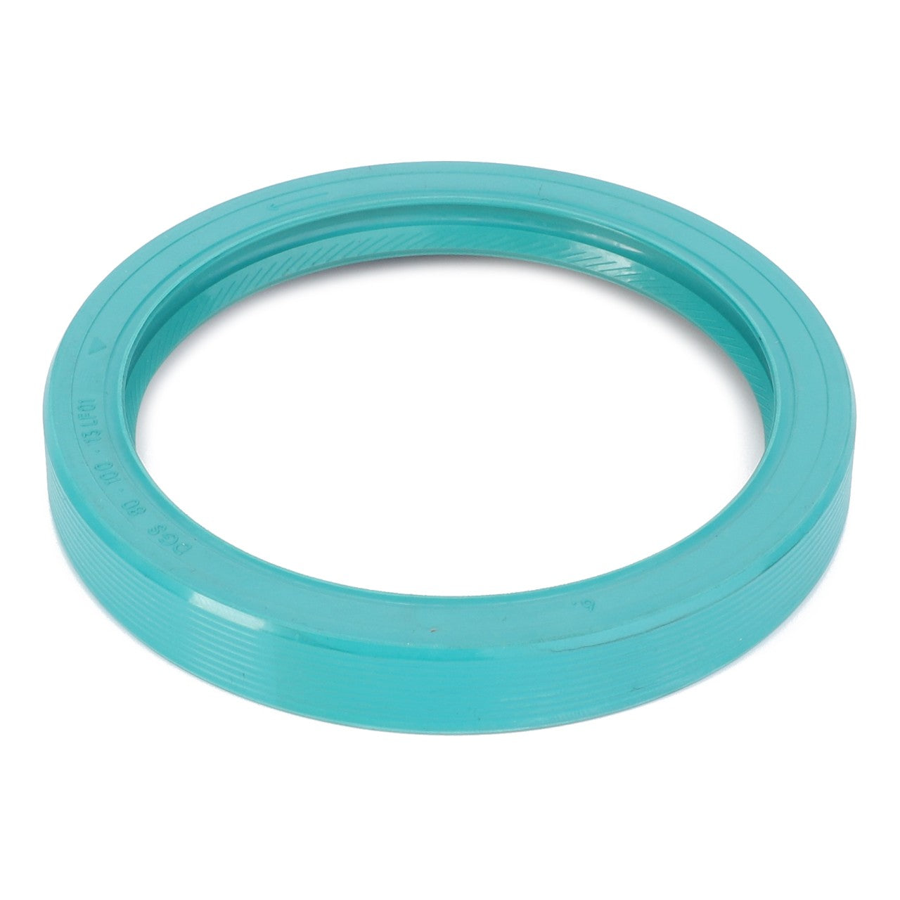 A circular, teal-colored AGCO rubber shaft seal with ridged edges is featured under the product name "AGCO | Shaft Seal - F184100220071," as no current product description is available.