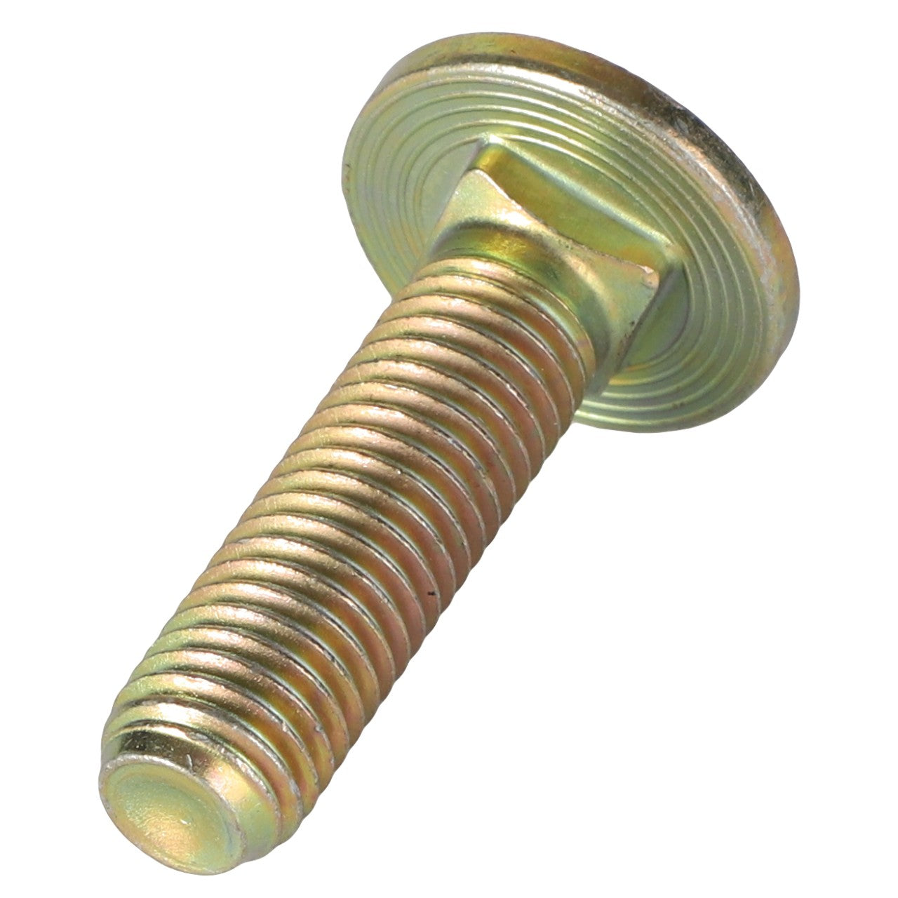 No current product description is available for the close-up of the AGCO Round Head Screw - 3009340X1, featuring a metallic bolt with a threaded shaft and a circular head.