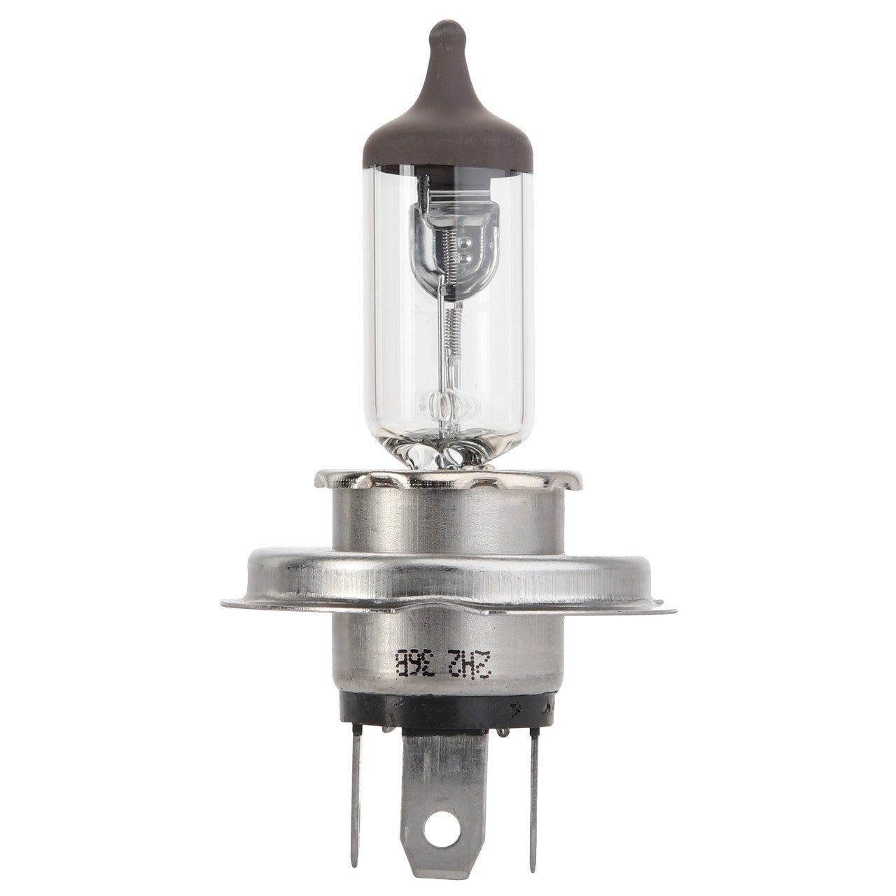 Introducing the AGCO | Bulb - Acp0355690: a halogen headlight bulb featuring a clear glass casing, metallic base, and two prongs at the bottom.