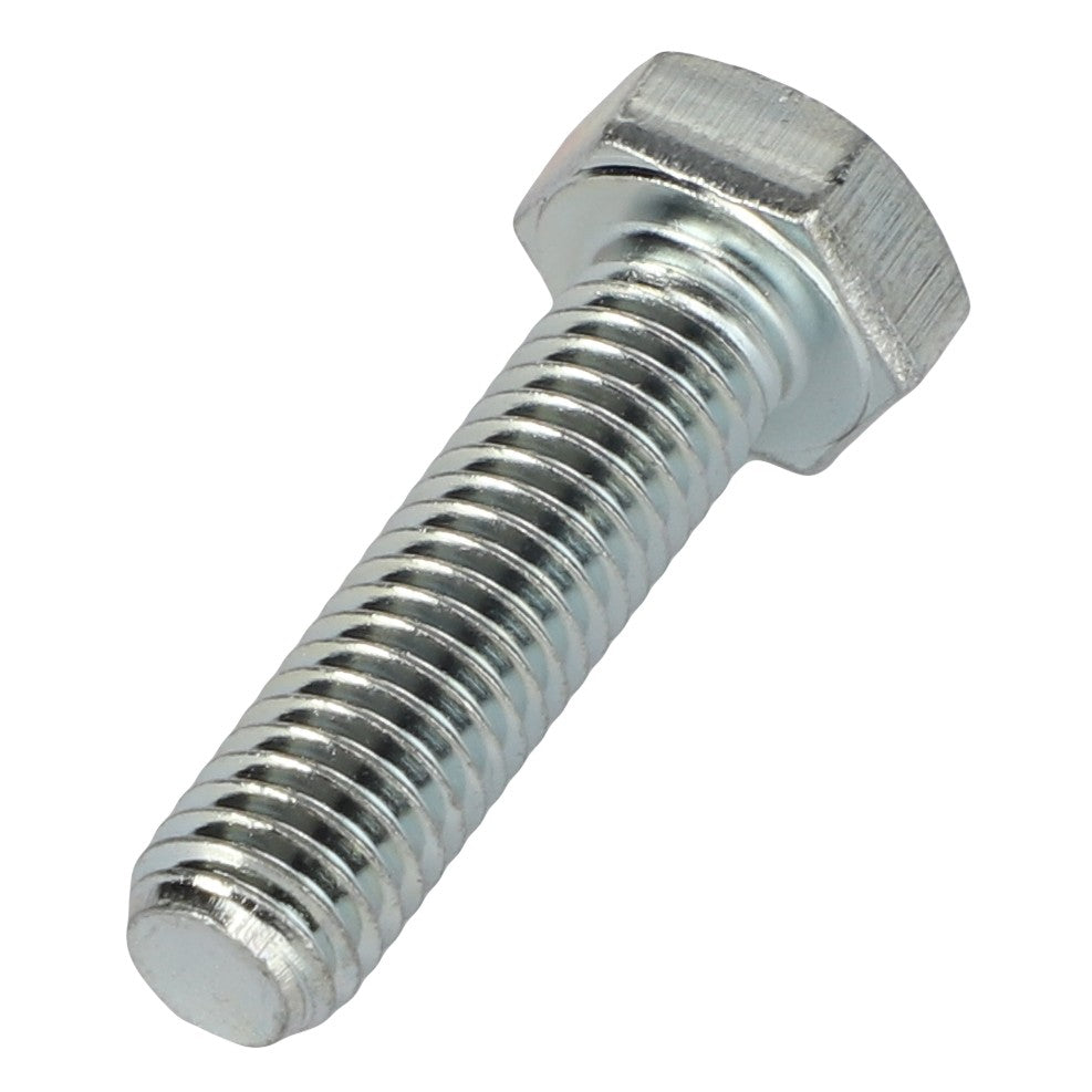 The AGCO | HEX CAP SCREW - AL5002053 is a silver metal hex bolt featuring a partially threaded shaft and a hexagonal head. At this time, no further product description information is available.