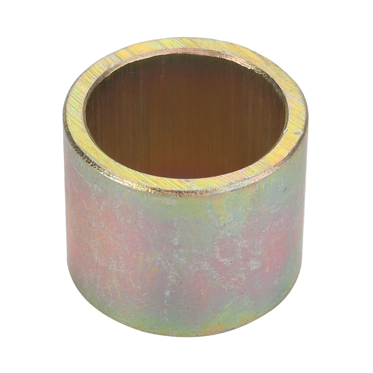 Introducing the AGCO | BUSH - D26733671, a cylindrical metal bushing with a hollow center and a slightly textured surface.