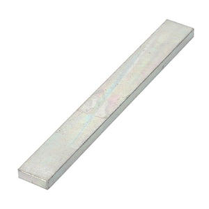 A rectangular metallic flat bar with a smooth, reflective surface, shown against a white background. This product is the AGCO Shim - La300018297 from AGCO. No current product description available for this item.