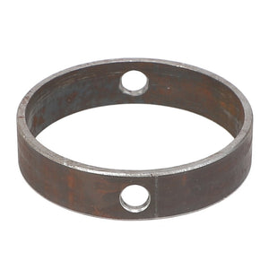 The AGCO Bearing Spacer - Acp0003130 is a round metal ring featuring two evenly spaced holes. No additional product description is available at this time.