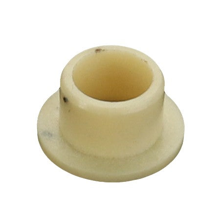 A small, cylindrical off-white plastic bushing with a flange at the base, showing slight signs of wear. No current product description available for further details on the AGCO | Bush - Acp0488610 by AGCO.