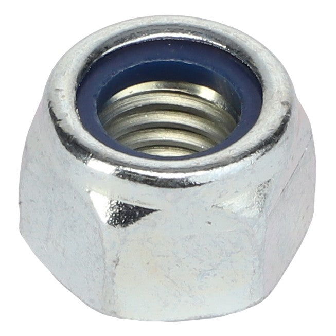 A metallic hex nut featuring a blue nylon insert within the threading, from AGCO, branded as AGCO LOCKNUT - AL5011555, currently without any additional product description information available.