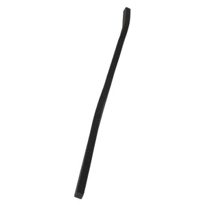 The AGCO Foam Seal - Acw0167660 from AGCO boasts a flat, sleek design in black with one precision chisel end and a versatile curved nail-pulling end.