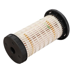 Filter Element - 3976523M1 by AGCO, with black end caps and a white mesh body containing filtration material, showcasing craftsmanship akin to Valtra's meticulous engineering.