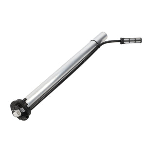 The AGCO Sensor Fuel Tank - Acp0364950 is a cylindrical metal tool featuring a black handle and nozzle on one end, and a circular black base with a hexagonal nut on the other end.