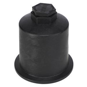 A black oil filter wrench socket with a hexagonal head and a cylindrical body, perfect for use in conjunction with the AGCO 2" Full Port Line Strainer Cap Assembly (AG725932) or other replacement parts from AGCO.