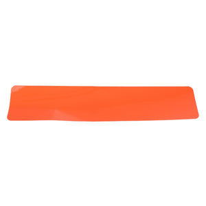 An orange, rectangular reflective strip on a plain white background, identified as the AGCO | DECAL - AG523591 from the brand AGCO. Currently, no additional product description information is available.