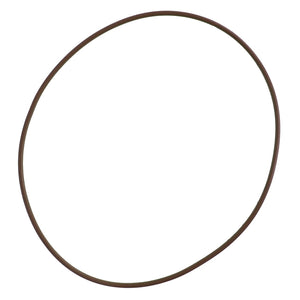 An AGCO O Ring - Ag007474, in a circular shape and brown color, lies against a stark white background.