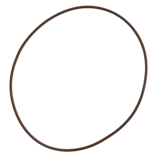 An AGCO O Ring - Ag007474, in a circular shape and brown color, lies against a stark white background.